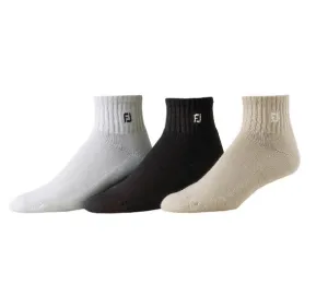 FootJoy ComfortSof Men's Quarter Socks (Pack of 3 pr)