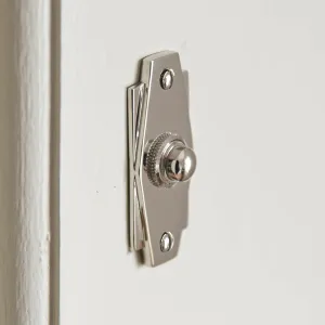 Polished Nickel Art Deco Bell Push